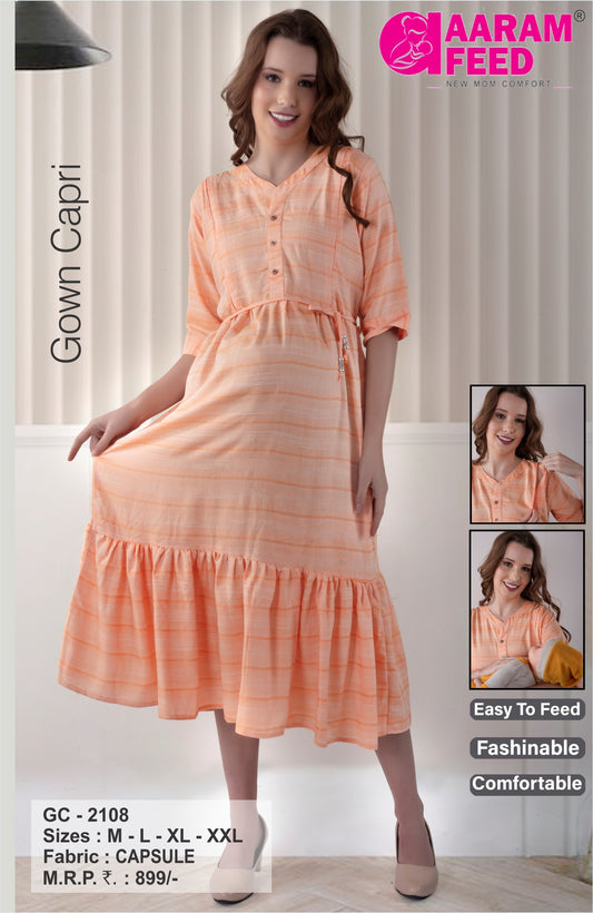 AaramFeed Feeding Gown Capri-GC-2108