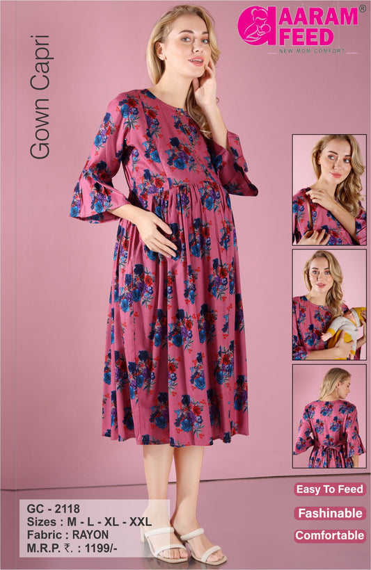 AaramFeed Feeding Gown Capri-GC-2118