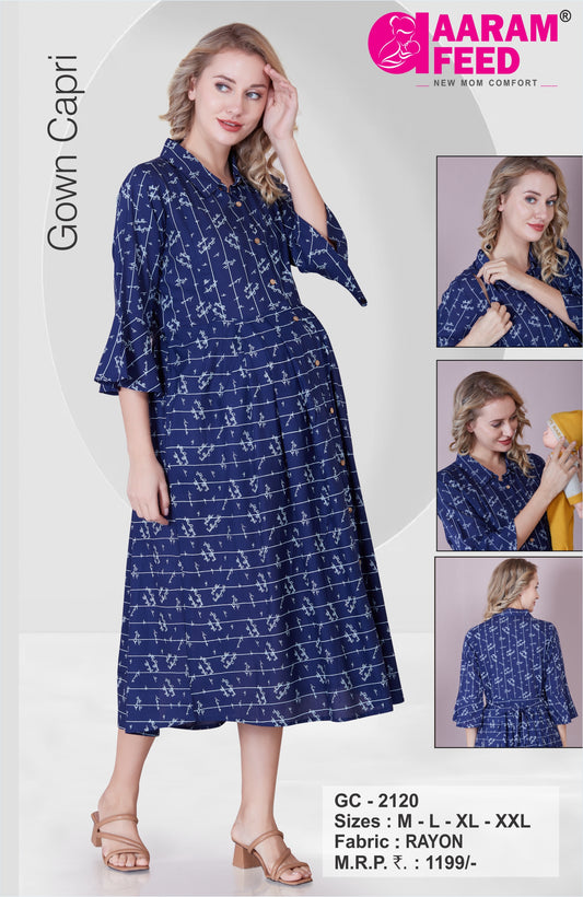 AaramFeed Feeding Gown Capri-GC-2120