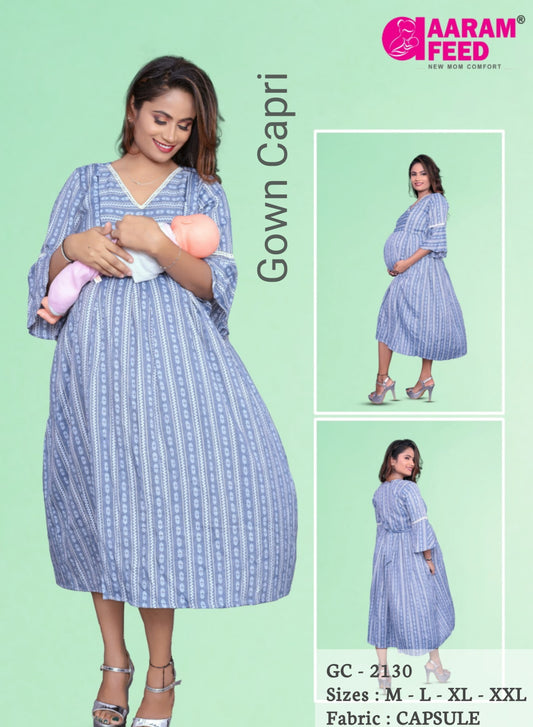 AaramFeed Feeding Gown Capri-GC-2130