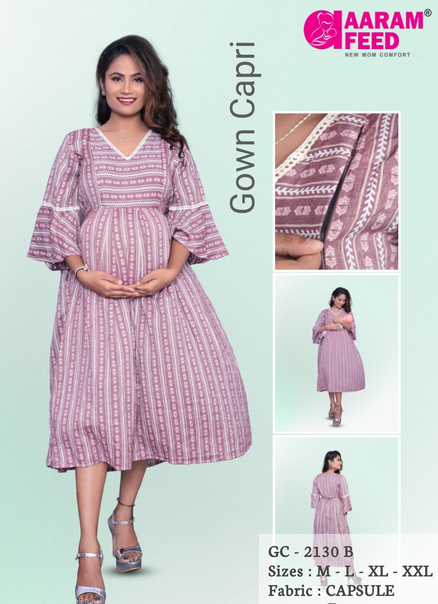 AaramFeed Feeding Gown Capri-GC-2130