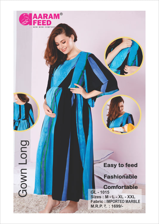 AaramFeed Feeding Gown Long GL-1015