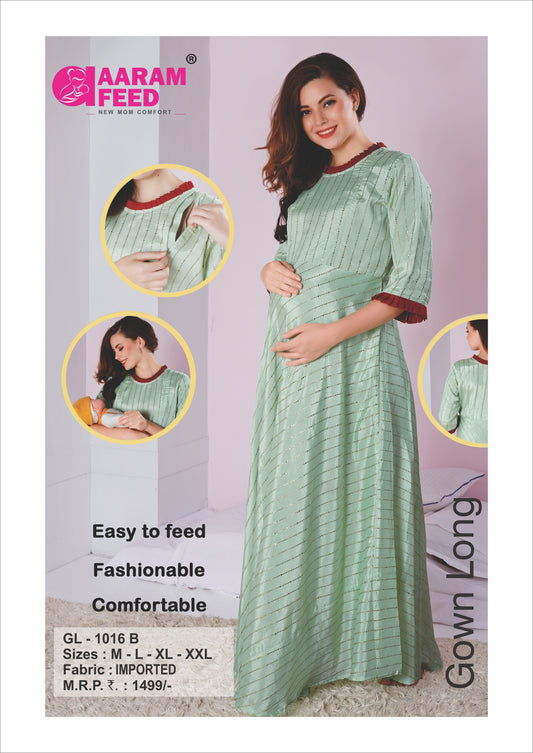 AaramFeed Feeding Gown Long GL-1016