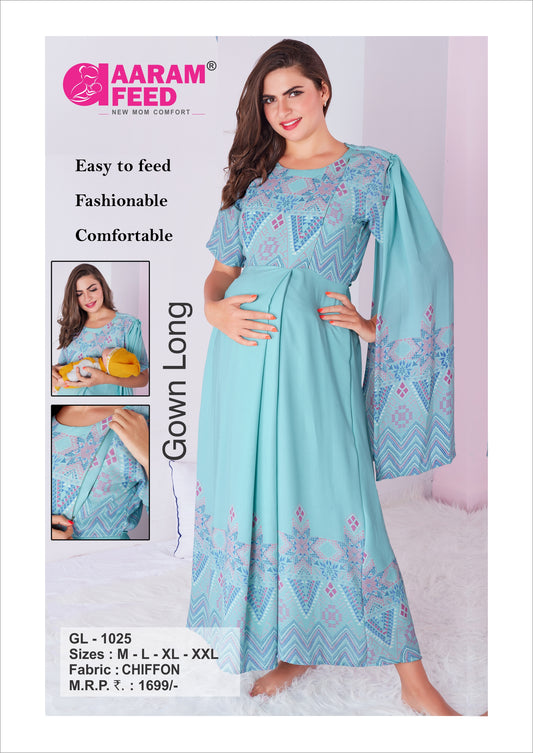 AaramFeed Feeding Gown Long GL-1025