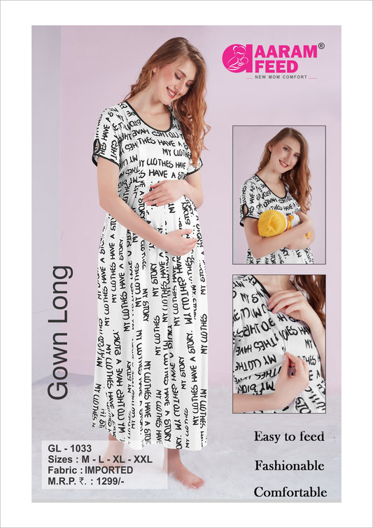 AaramFeed Feeding Gown Long GL-1033