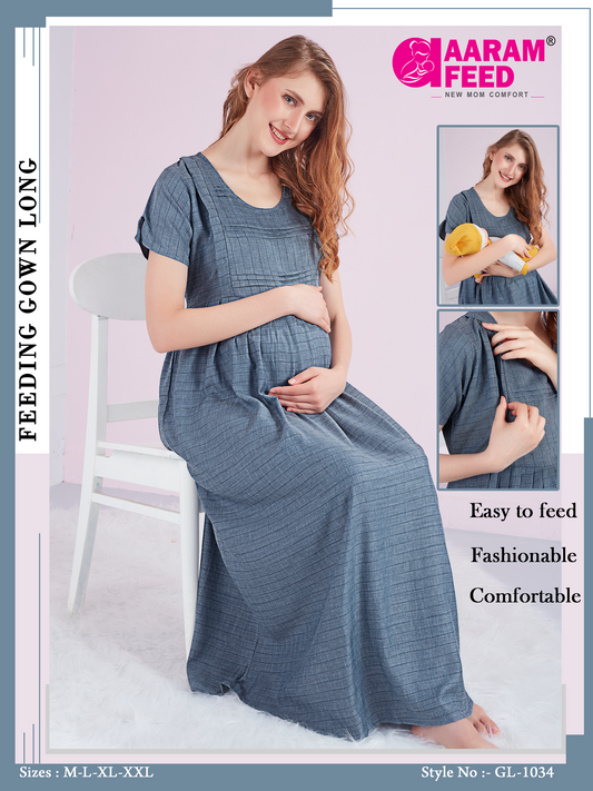 AaramFeed Feeding Gown Long GL-1034