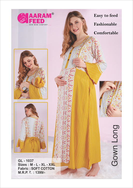 AaramFeed Feeding Gown Long GL-1037