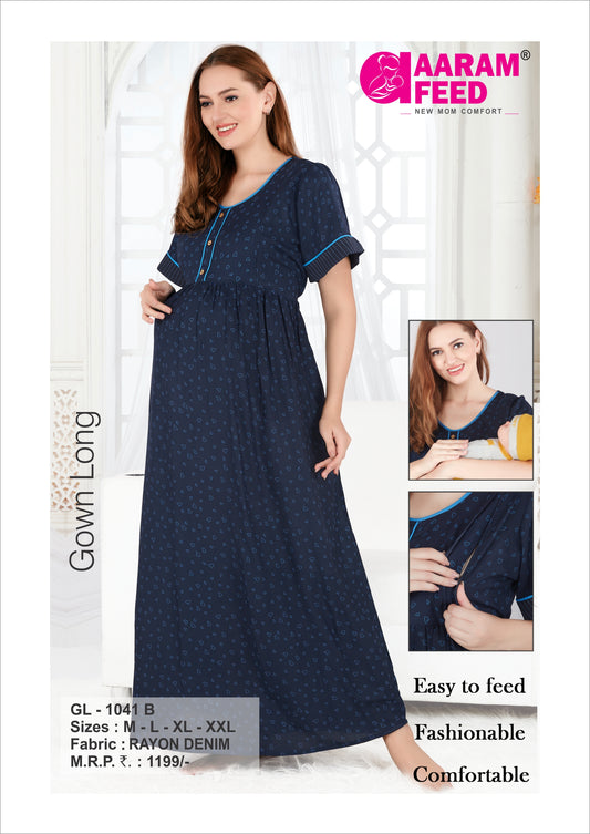 AaramFeed Feeding Gown Long GL-1041