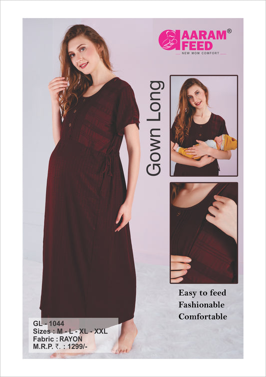 AaramFeed Feeding Gown Long GL-1044