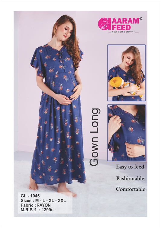 AaramFeed Feeding Gown Long GL-1045