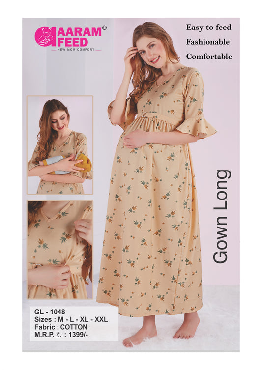 AaramFeed Feeding Gown Long GL-1048
