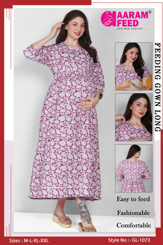 AaramFeed Feeding Gown Long GL-1073