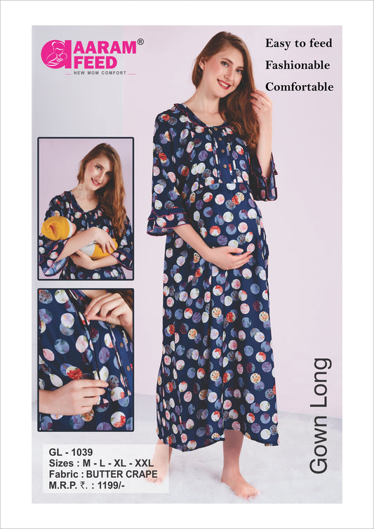 AaramFeed Feeding Gown Long GL-1039