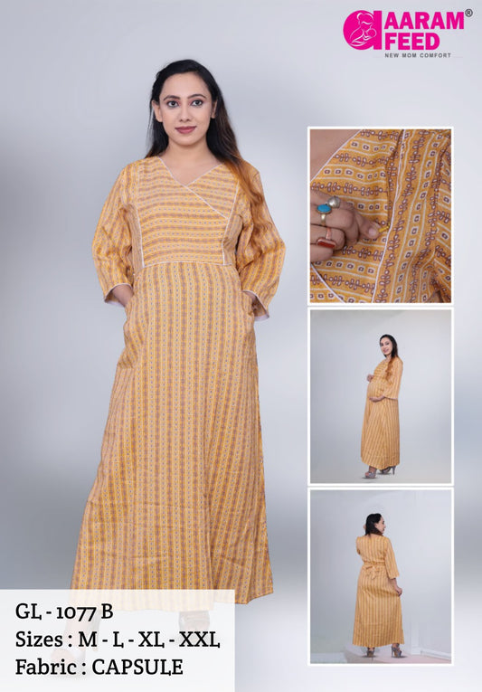 AaramFeed Feeding Gown Long GL-1077