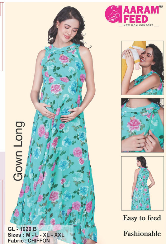 AaramFeed Feeding Gown Long GL-1020