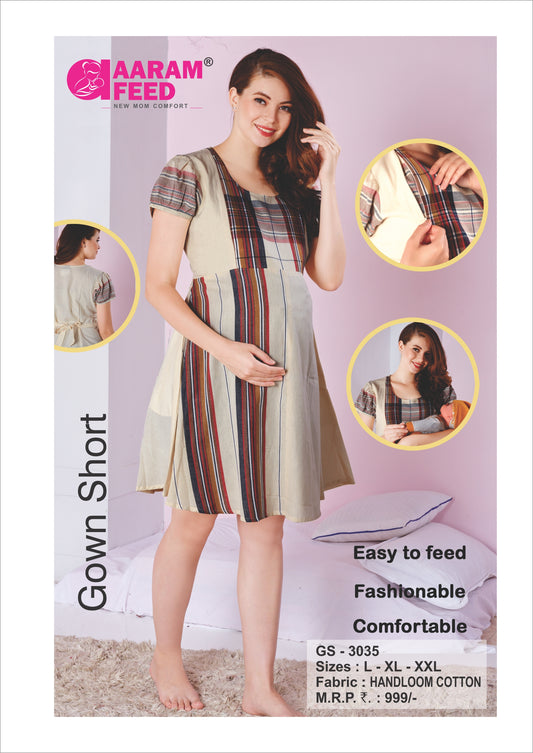 AaramFeed Feeding Gown Short - GS-3035