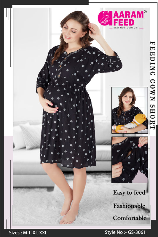 AaramFeed Feeding Gown Short - GS-3061