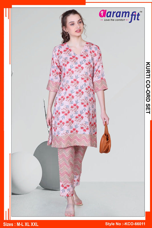AaramFit Kurti Co-Ord Set-KCO-66011