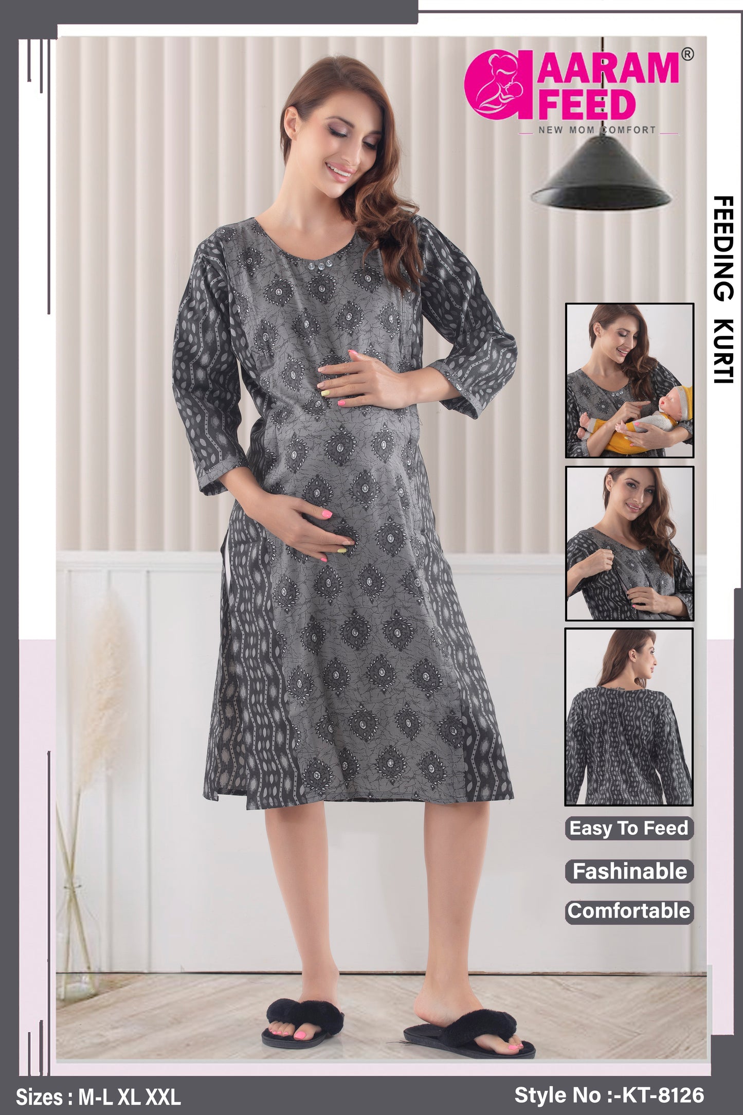 AaramFeed Feeding Kurti KT-8126