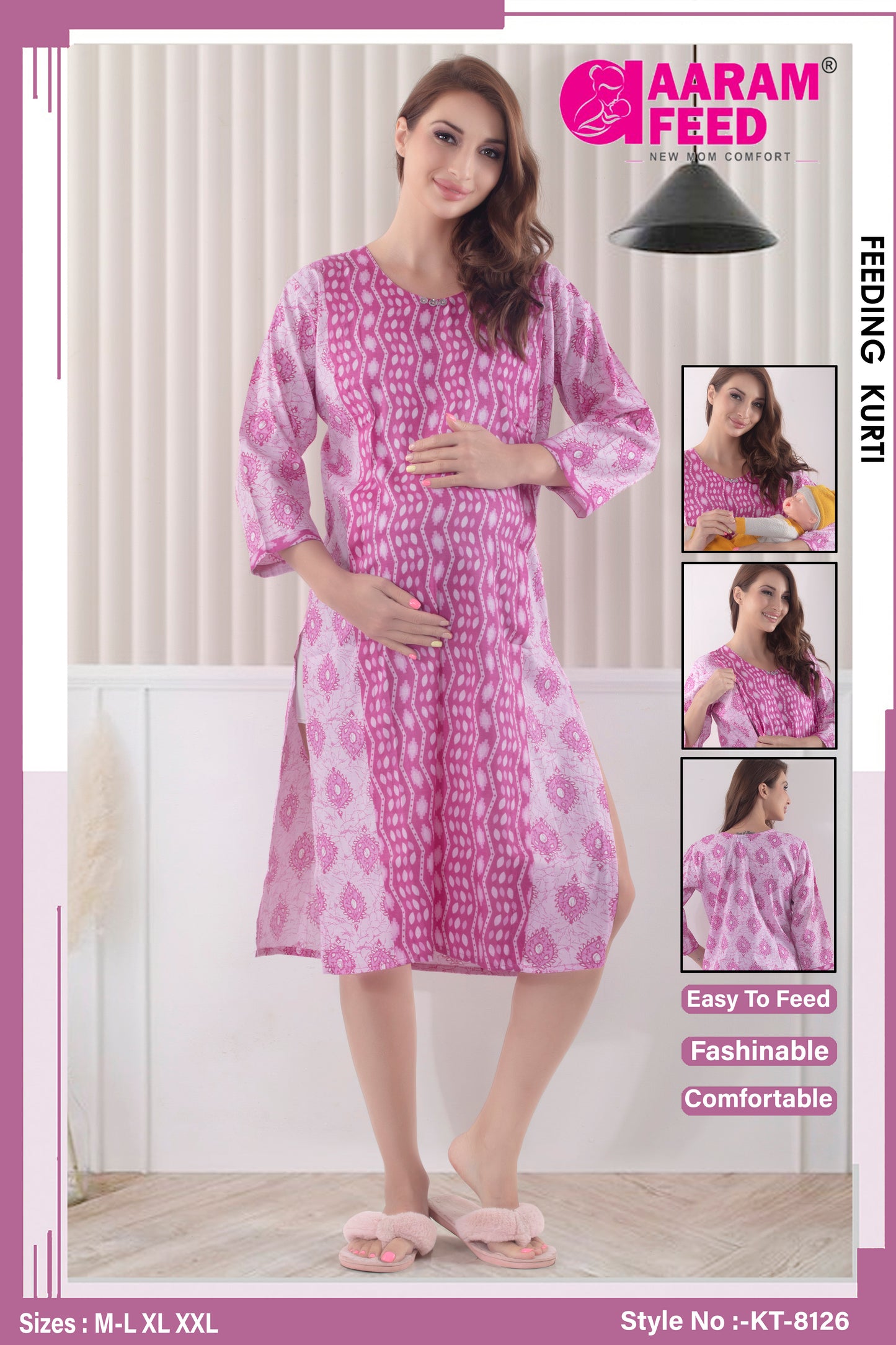 AaramFeed Feeding Kurti KT-8126