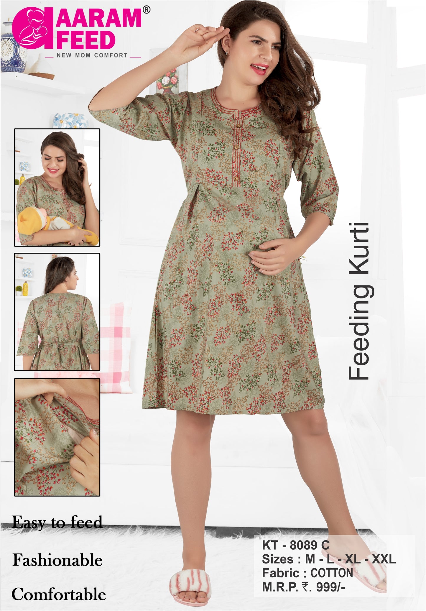 AaramFeed Feeding Kurti KT-8089