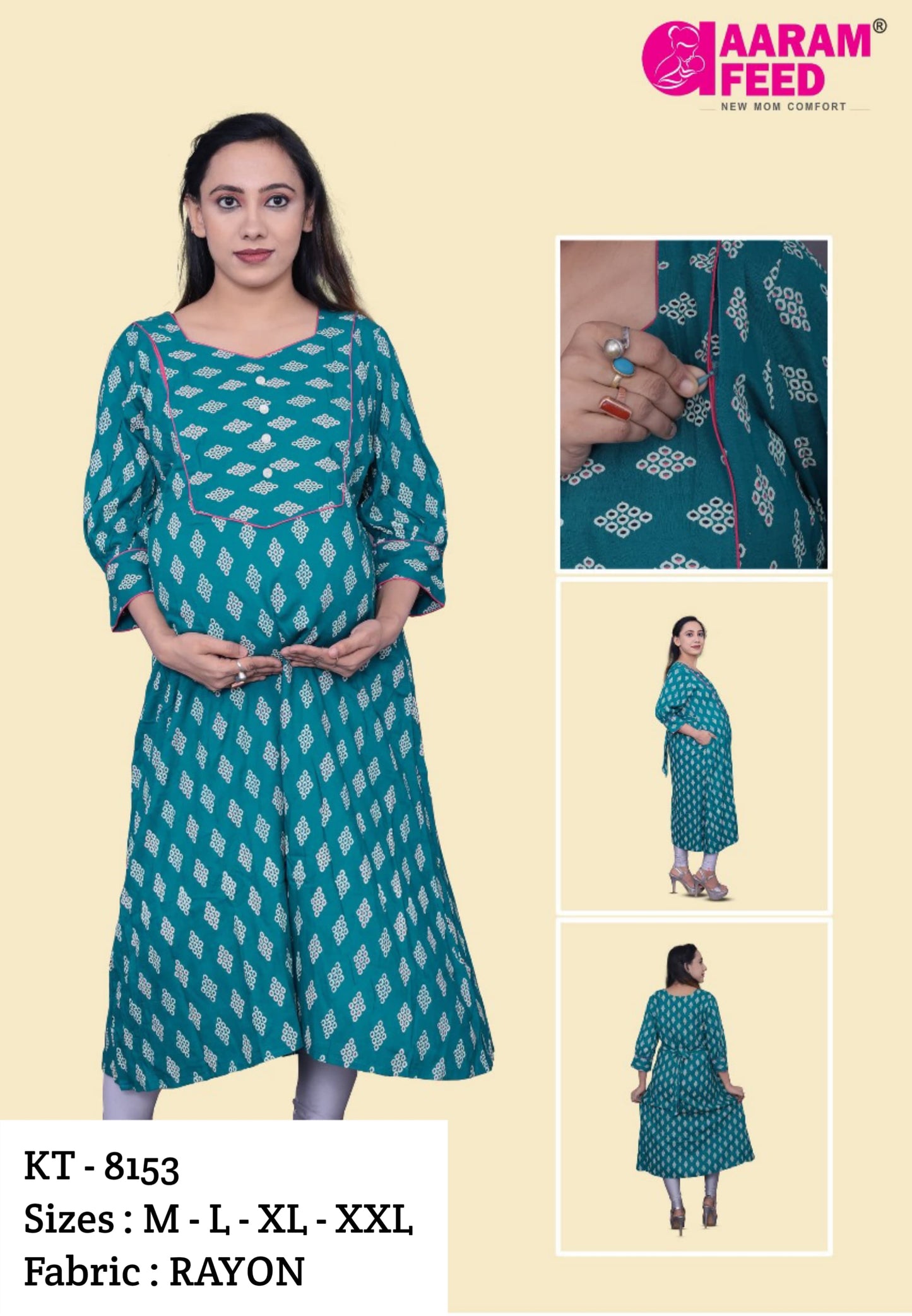 AaramFeed Feeding Kurti-KT-8153