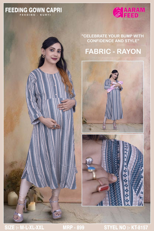 AaramFeed Feeding Kurti-KT-8157