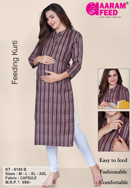 AaramFeed Feeding Kurti-KT-8145