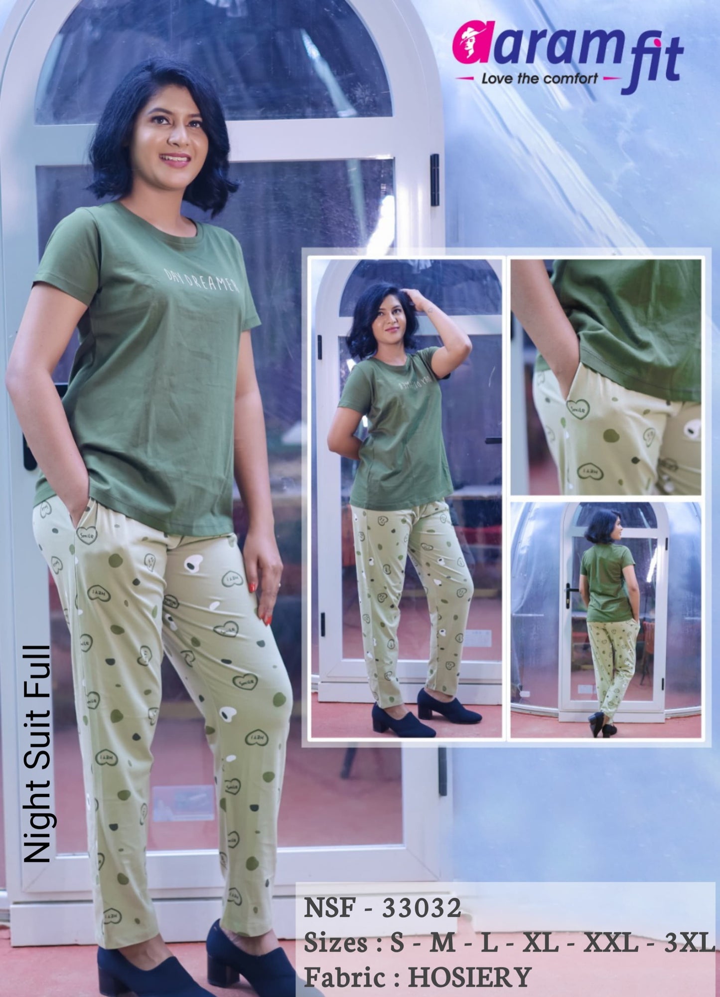 AaramFit Night Suit Full-NSF-33032
