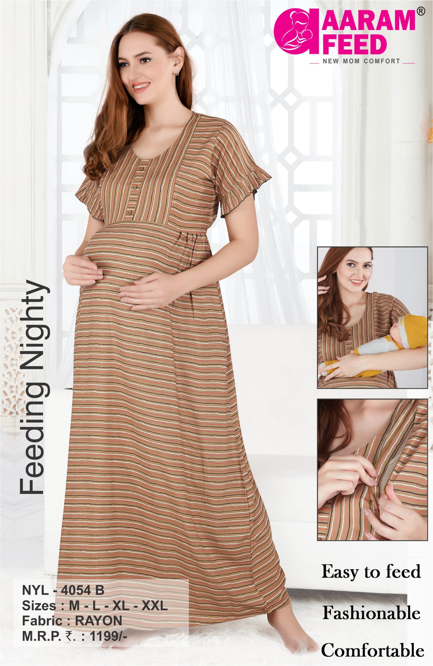 AaramFeed Feeding Nighty-NYL-4054