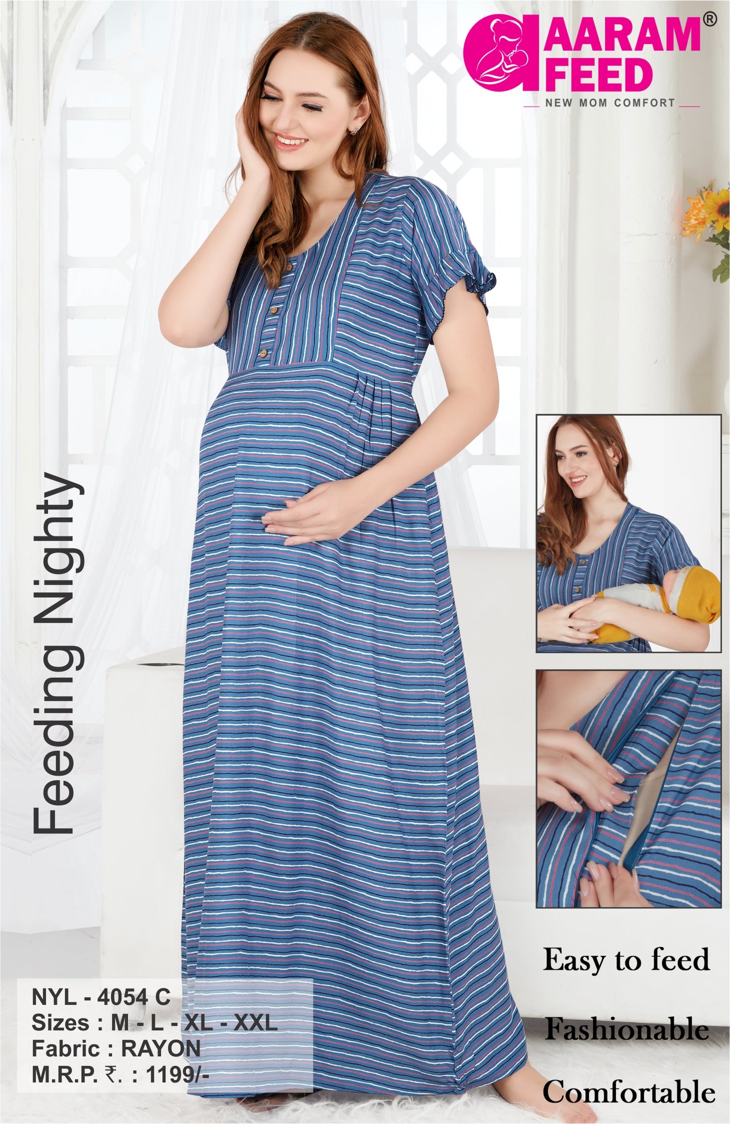 AaramFeed Feeding Nighty-NYL-4054