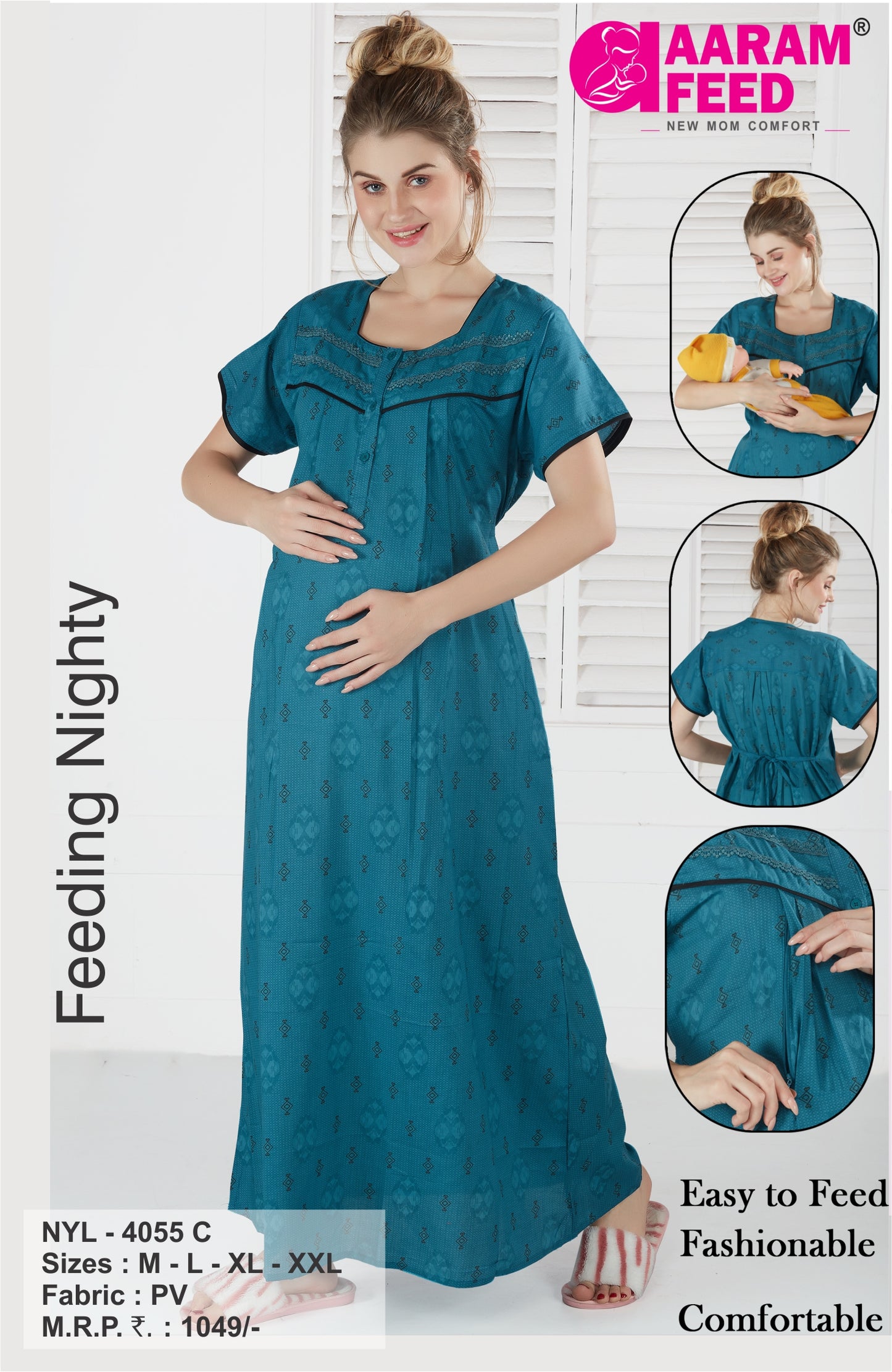 AaramFeed Feeding Nighty-NYL-4055