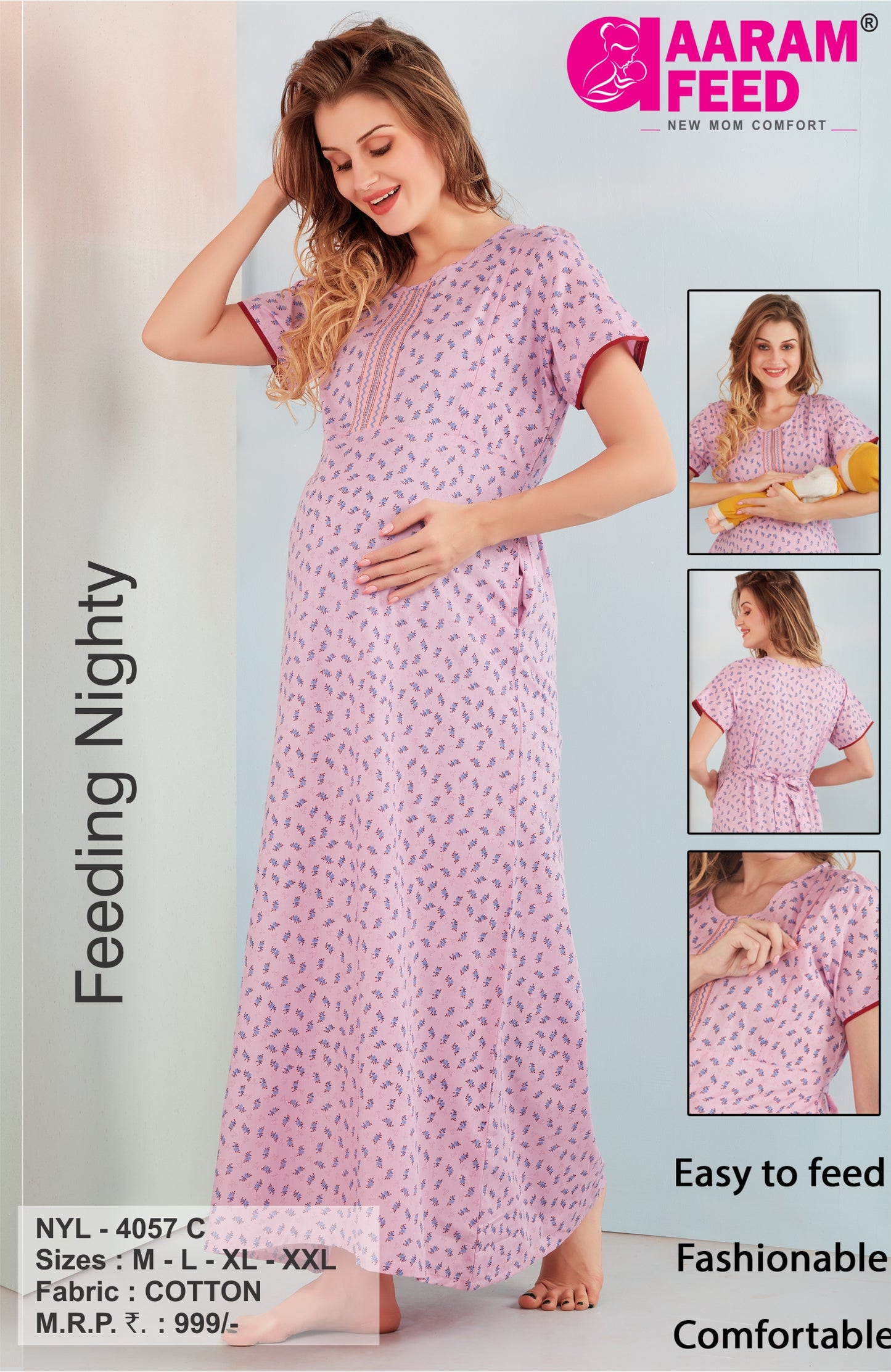 AaramFeed Feeding Nighty-NYL-4057