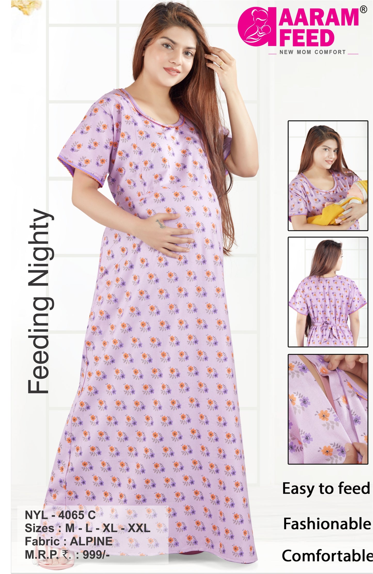 AaramFeed Feeding Nighty-NYL-4065