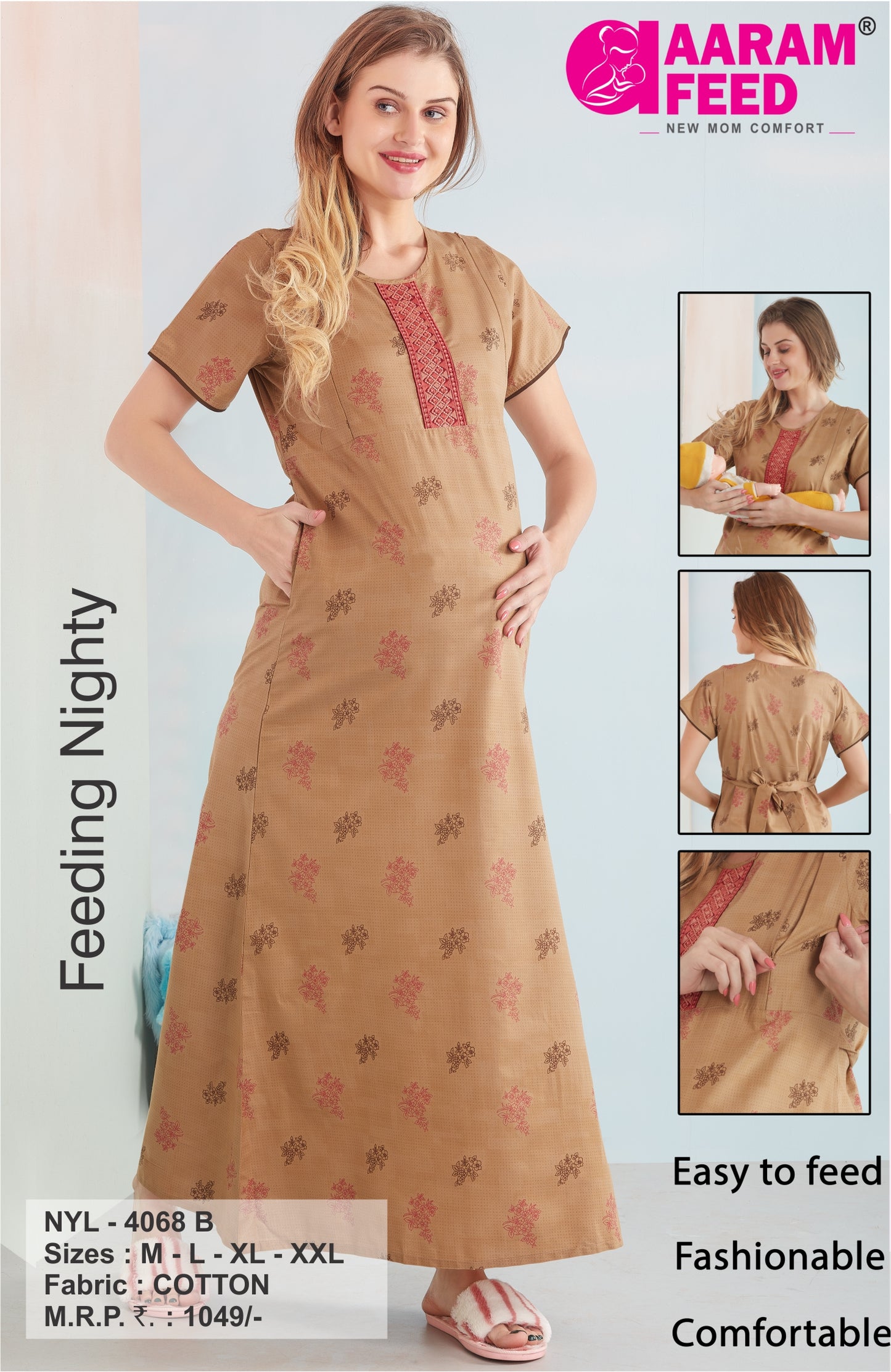 AaramFeed Feeding Nighty-NYL-4068