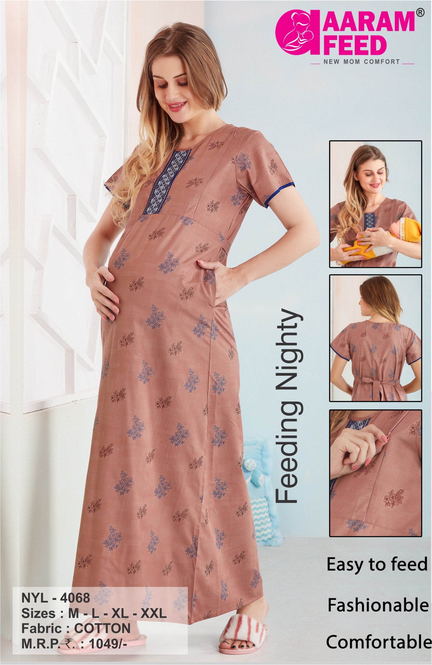 AaramFeed Feeding Nighty-NYL-4068