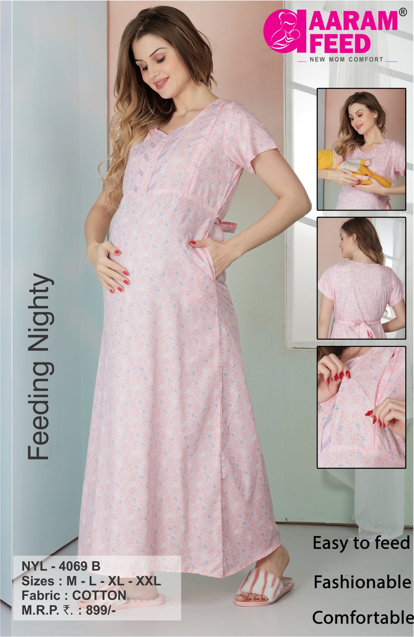 AaramFeed Feeding Nighty-NYL-4069