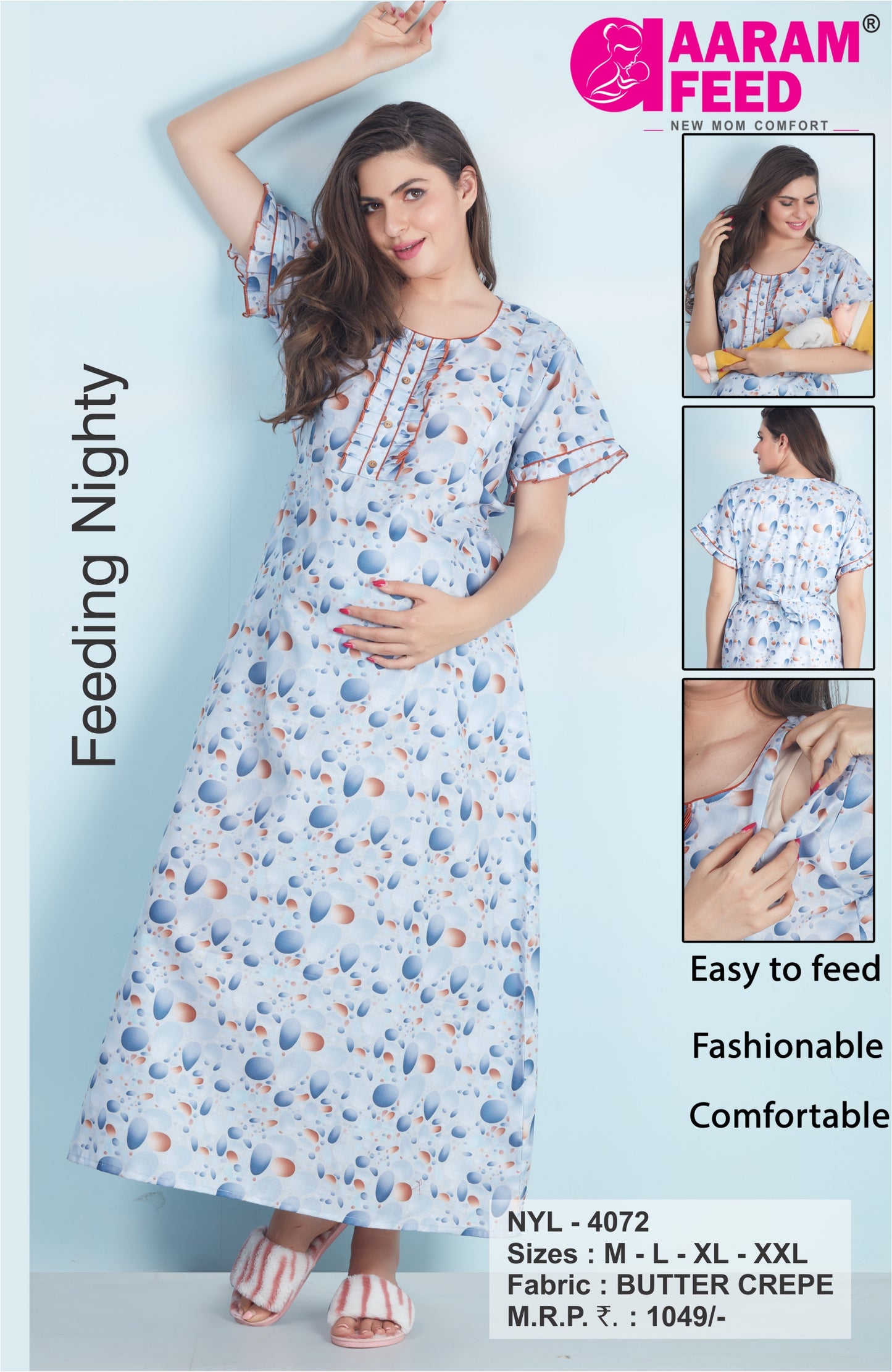 AaramFeed Feeding Nighty-NYL-4072