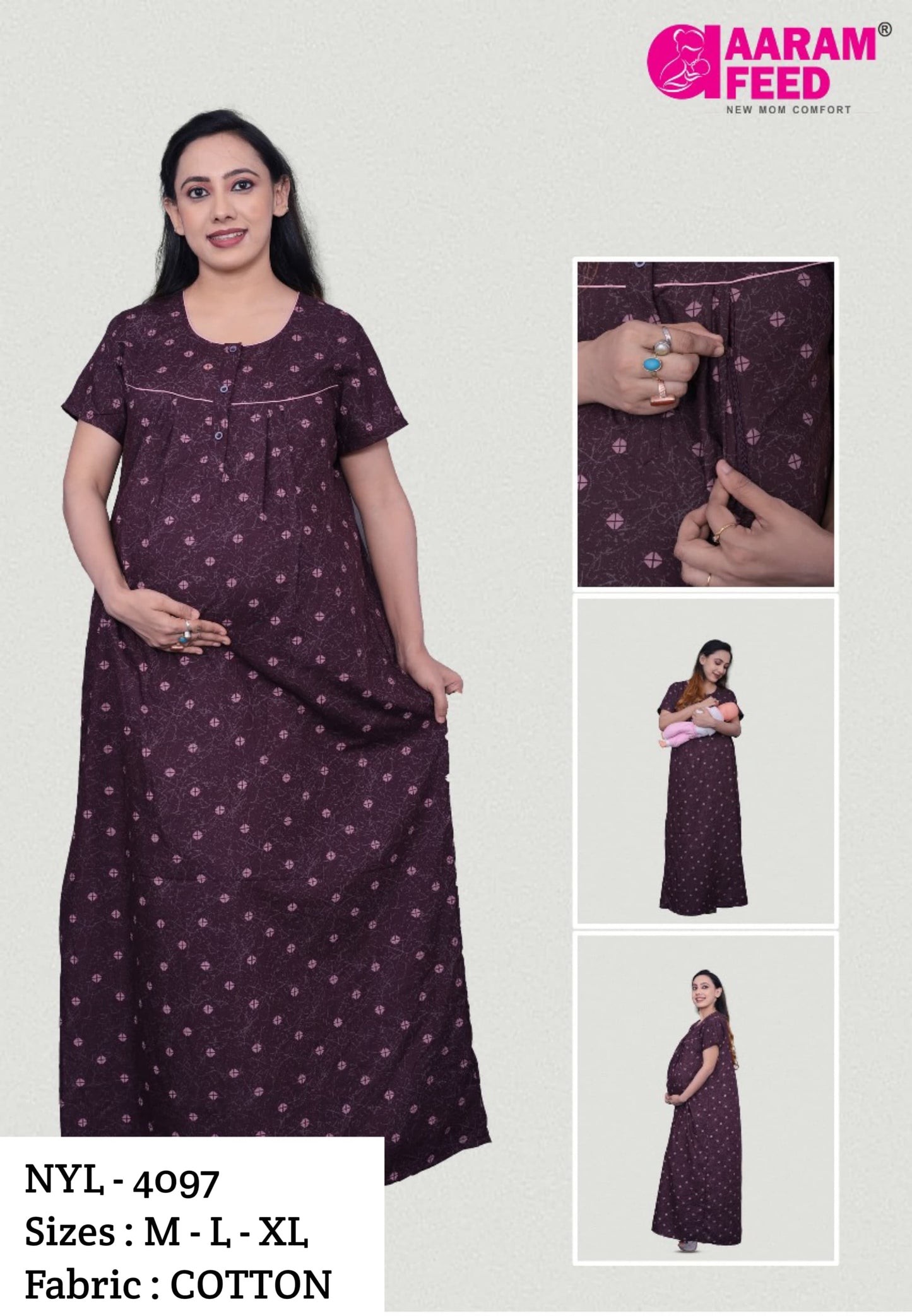 AaramFeed Feeding Nighty-NYL-4097