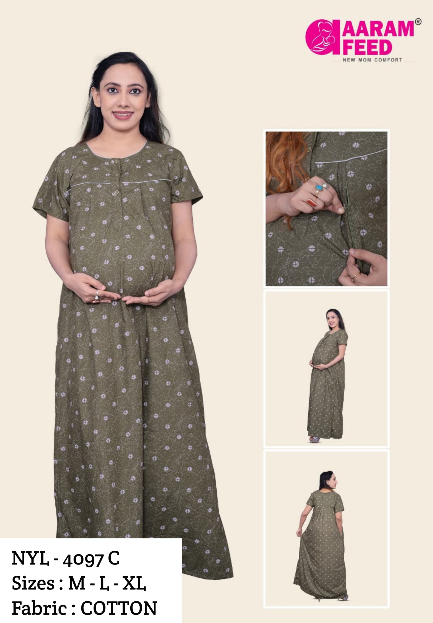AaramFeed Feeding Nighty-NYL-4097