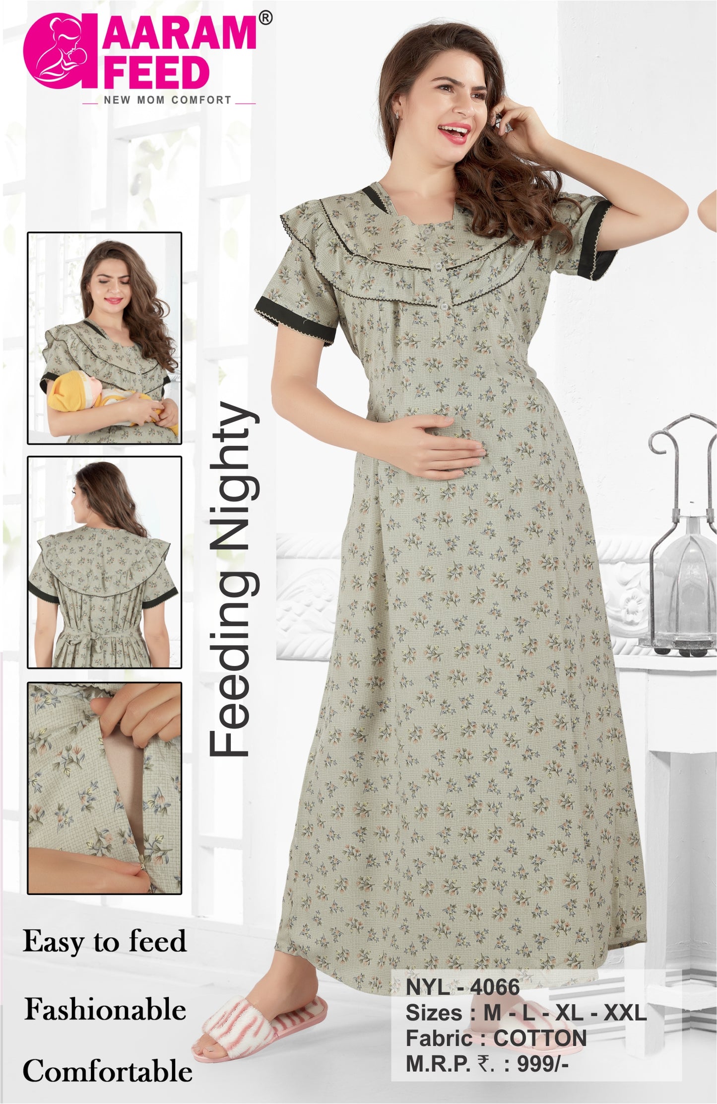 AaramFeed Feeding Nighty-NYL-4066