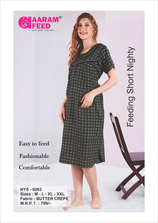 AaramFeed Short Nighty - NYS - 6062