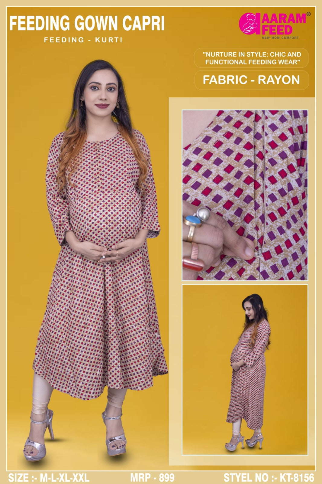 AaramFeed Feeding Kurti KT-8156