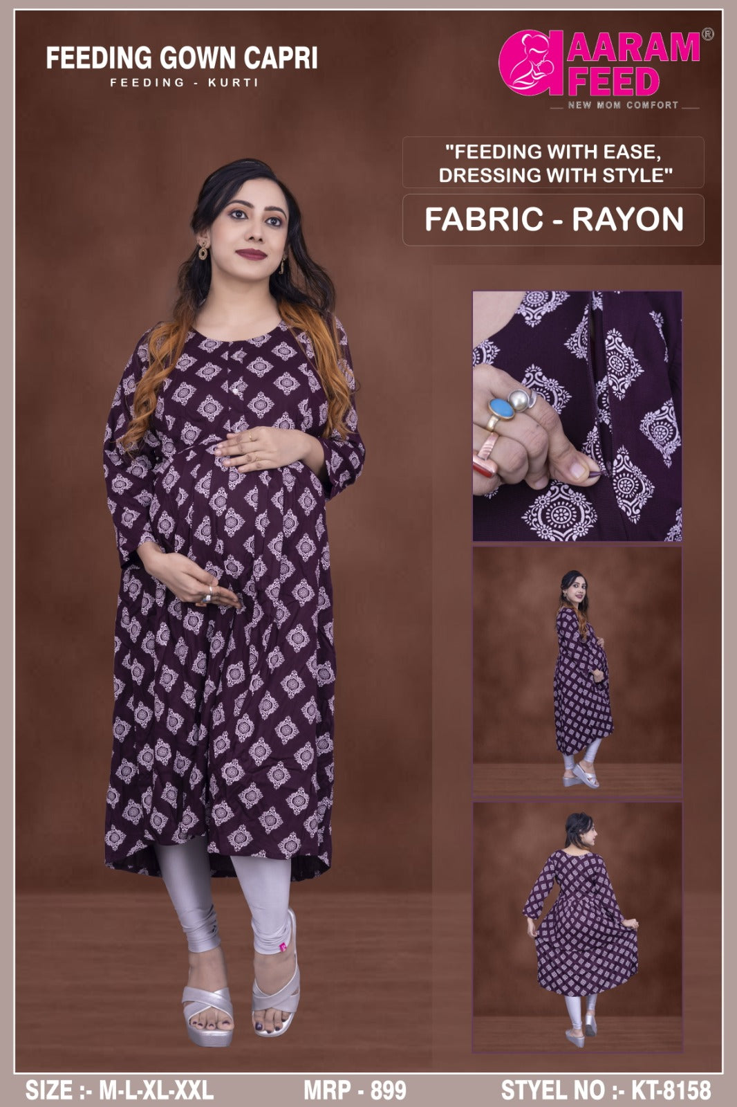 AaramFeed Feeding Kurti KT-8158