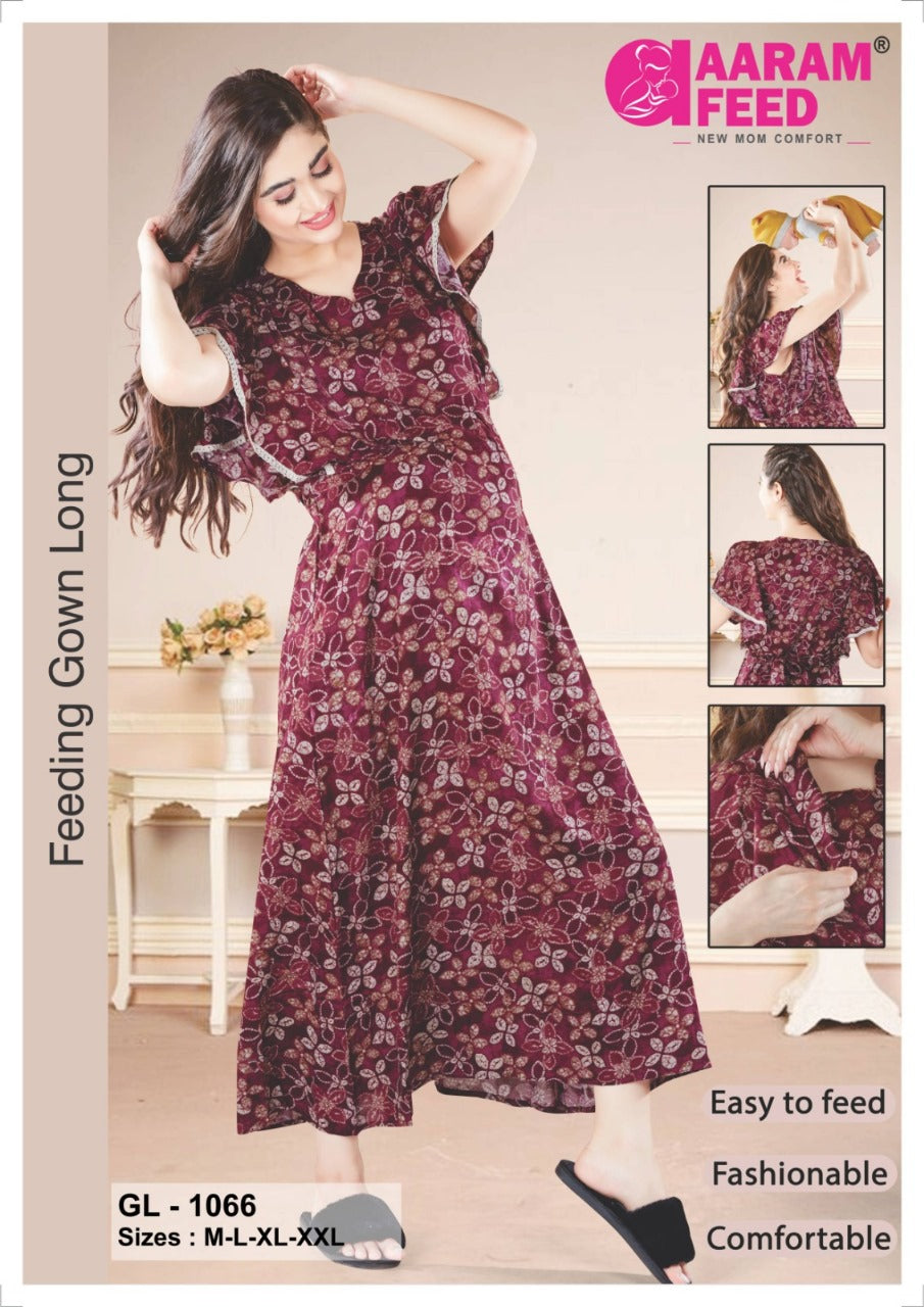 AaramFeed Feeding Gown Long GL-1066