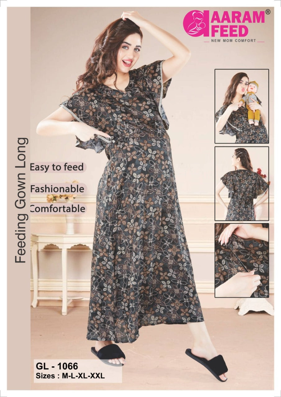 AaramFeed Feeding Gown Long GL-1066