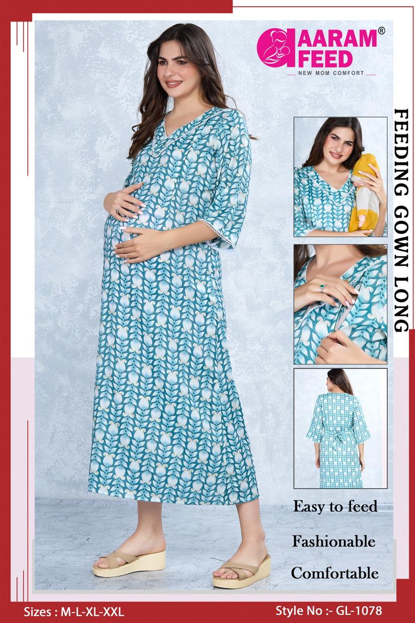 AaramFeed Feeding Gown Long GL-1078