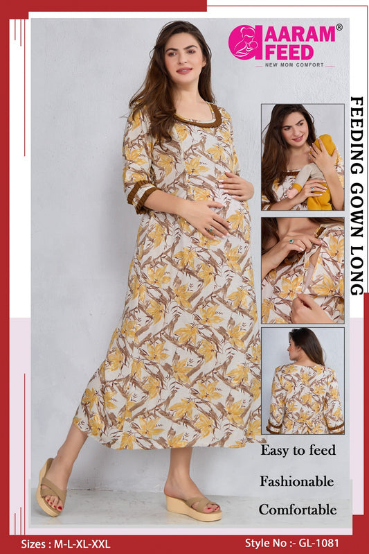 AaramFeed Feeding Gown Long GL-1081