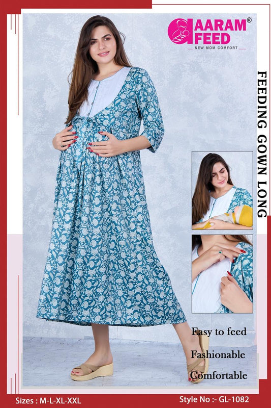 AaramFeed Feeding Gown Long GL-1082