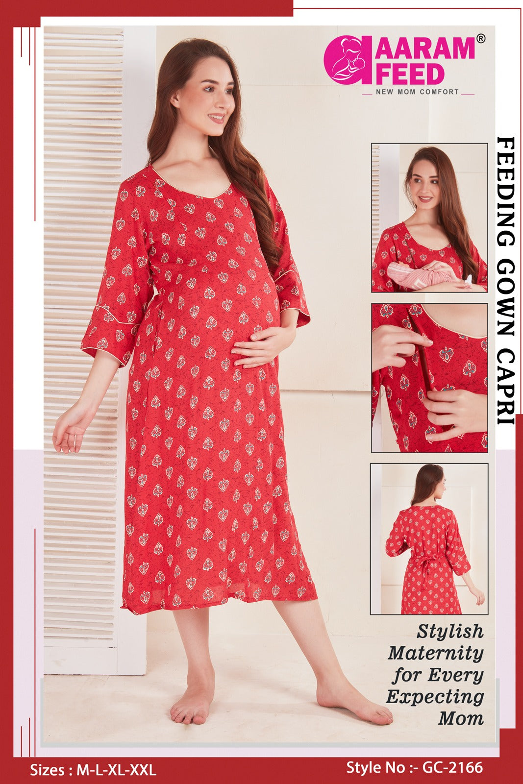 AaramFeed Feeding Gown Capri-GC-2166
